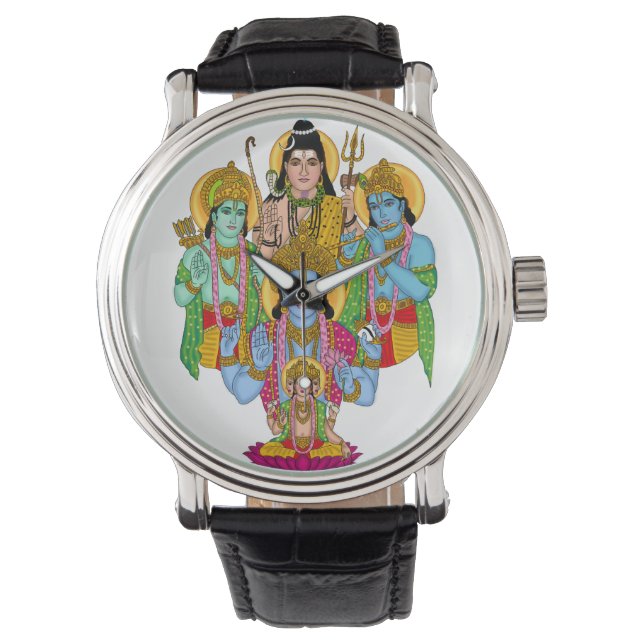 Hindoegoden Klok Horloge (Voorkant)