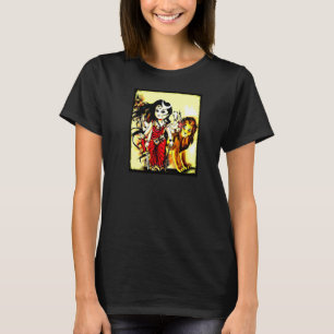 Hindoegodin Durga Jai Mata Di Innocent Durga Maa T-shirt