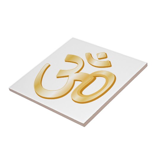 Hindoeïsme om symbool tegeltje (Zijkant)