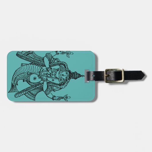 Hindoeïsme: Vishnu Bagagelabel (Voorkant horizontaal)