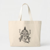 Hindoeïsme: Vishnu Grote Tote Bag (Voorkant)