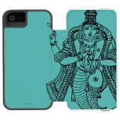 Hindoeïsme: Vishnu Incipio iPhone Portemonnee Hoesje (Agenda Open)