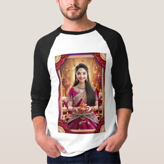Hindoeïstisch festival t-shirt (Voorkant)