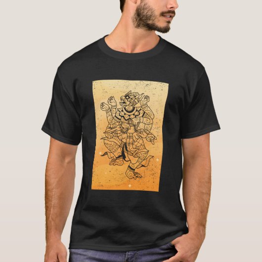 Hindoeïstisch hindoeïsme Khmer Cambodja Ramayana M T-shirt (Voorkant)