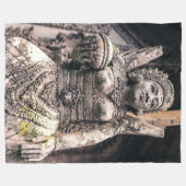 HINDOEÏSTISCHE GODIN FLEECE DEKEN (Voorkant (Horizontaal))
