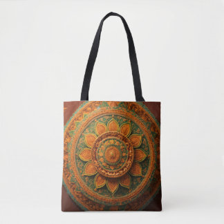 Hindoeïstische volkskunst Mandala Vertegenwoordigi Tote Bag