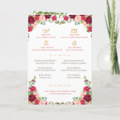 Hindoestaanse ceremonieprogramma & Indiaans huweli Programma (Achterkant)