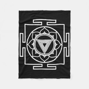Hindoestaanse Kali Yantra Symbool Hinduisme Yoga O Fleece Deken