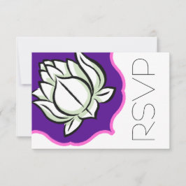 Hindoestaanse Lotusbloem RSVP Kaartje