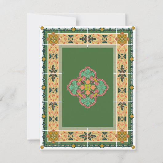 Hindoestaanse moslim Arabische bruiloft of Mehndi  Kaart (Voorkant)