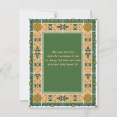 Hindoestaanse moslim Arabische bruiloft of Mehndi  Kaart (Achterkant)