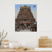 Hindoestaanse tempel in Madurai, India (1890) Poster (Keuken)