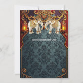 Hindoestaanse traditionele Indiase olifanten bloem Kaart (Achterkant)