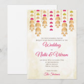 Hindoestaanse trouwkaarten & Hindoestaanse trouwui Kaart (Voorkant / Achterkant)