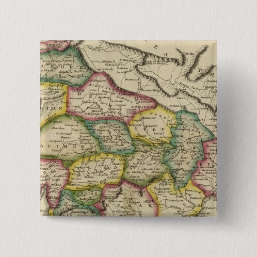 Hindoostan 3 vierkante button 5,1 cm (Voorkant)
