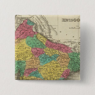 Hindoostan 3 vierkante button 5,1 cm