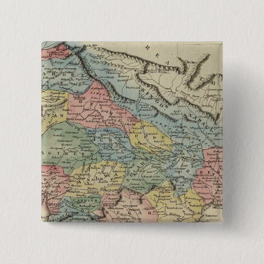 Hindoostan 5 vierkante button 5,1 cm (Voorkant)