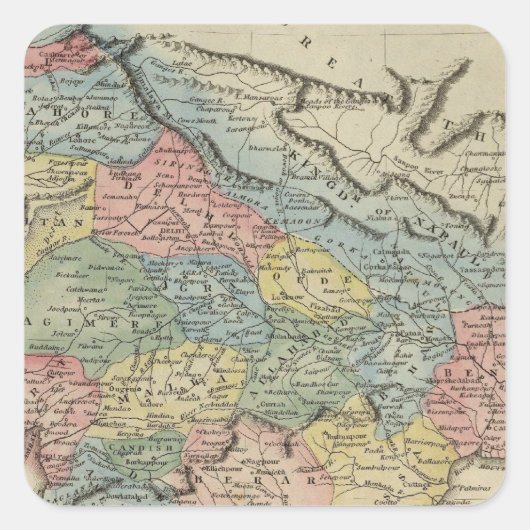 Hindoostan 5 vierkante sticker (Voorkant)