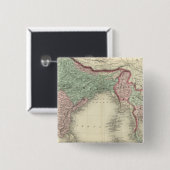 Hindoostan en Farther India Vierkante Button 5,1 Cm (Voorkant /achterkant)
