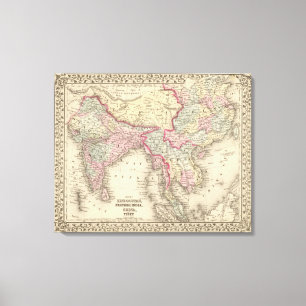 Hindoostan, Farther India, China, Tibet 2 Canvas Afdruk