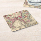 Hindoostan, Farther India, China, Tibet Kartonnen Onderzetters (Schuin)