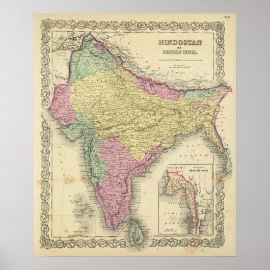 Hindostan of British India Poster (Voorkant)