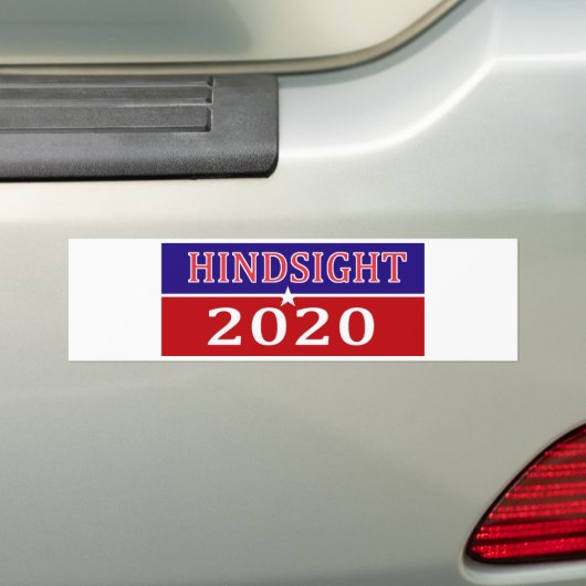 HindSight 2020 Bumpersticker (Op auto)