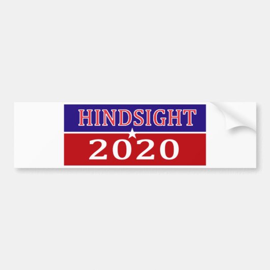 HindSight 2020 Bumpersticker (Voorkant)