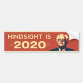 "HINDSIGHT IS 2020" Bernie Sanders Sticker (Voorkant)
