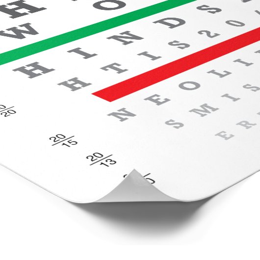 Hindsight is 20/20 poster (Hoek)