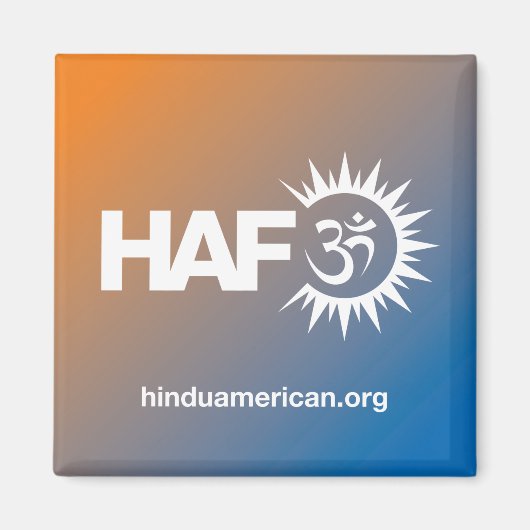 Hindu American Foundation Refkoelkast Magnet (Voorkant)