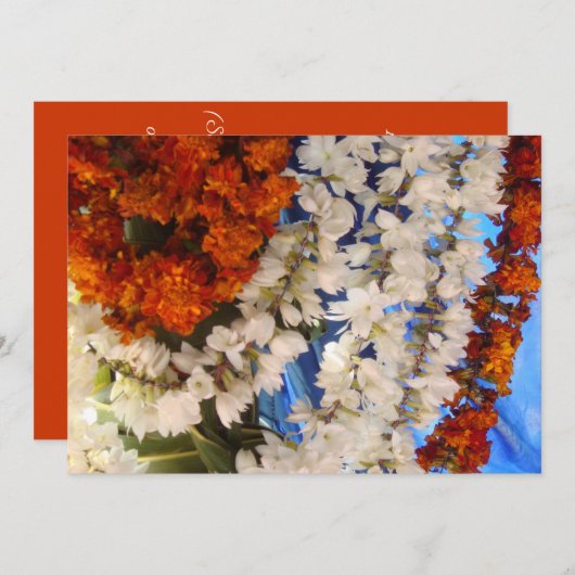 Hindu bruiloft kaart (Voorkant / Achterkant)