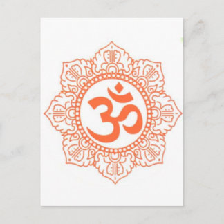 HINDU - BUDDHA SYMBOLEN OM, OHM BRIEFKAART