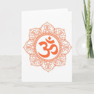 HINDU - BUDDHA SYMBOLEN OM, OHM KAART
