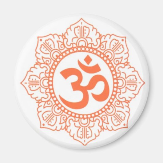 HINDU - BUDDHA SYMBOLEN OM, OHM MAGNEET (Voorkant)