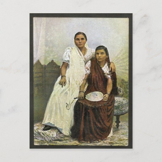 Hindu dames briefkaart (Voorkant)