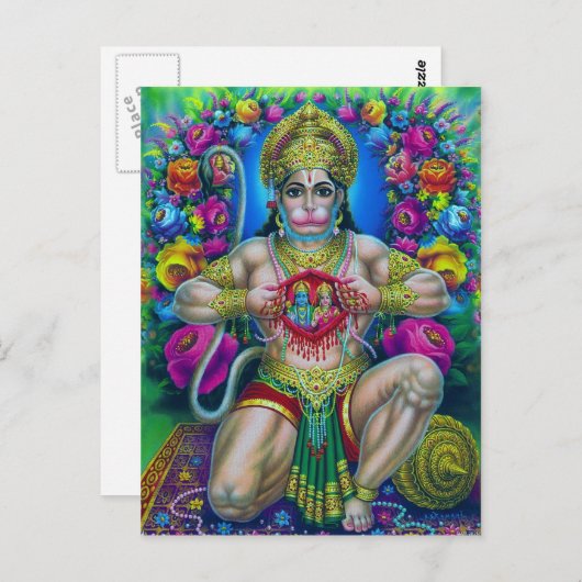Hindu Deity-reeks Briefkaart (Voorkant / Achterkant)