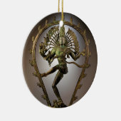 Hindu Deity Shiva Tamil de Destroyer Transformer Keramisch Ornament (Rechts)