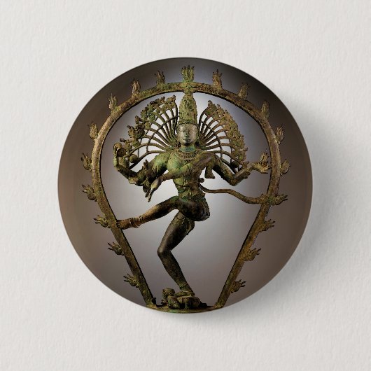 Hindu Deity Shiva Tamil de Destroyer Transformer Ronde Button 5,7 Cm (Voorkant)