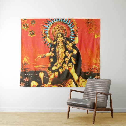 Hindu Destruction Goddess Kali 5 Wandkleed (In Situ (horizontaal))