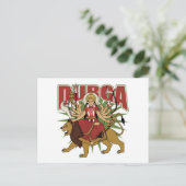 Hindu Durga Briefkaart (Staand voorkant)