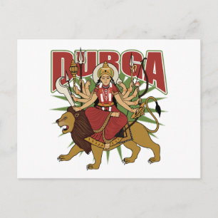 Hindu Durga Briefkaart