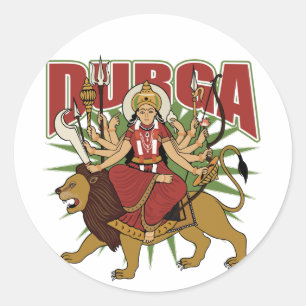 Hindu Durga Ronde Sticker