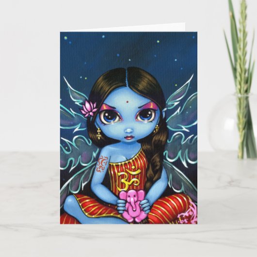 Hindu Fairy Wenskaart Kaart (Voorkant)