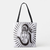 Hindu ganesh over het hele gedrukte Tas (Achterkant)
