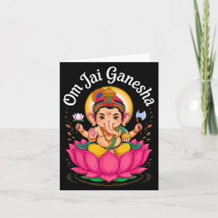 Hindu Ganesha Puja Olifant God India Meditatie Kaart