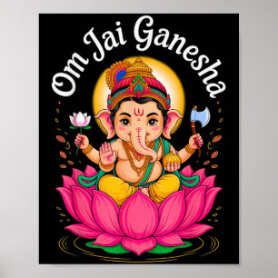 Hindu Ganesha Puja Olifant God India Meditatie Poster