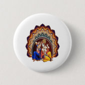 Hindu Gathering Ronde Button 5,7 Cm (Voorkant)