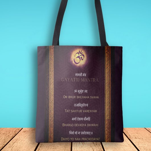 Hindu Gayatri Mantra Sanskriet Nederlands Tote Bag