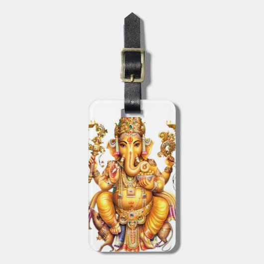 HINDU GOD GANESH BAGAGELABEL (Voorkant verticaal)
